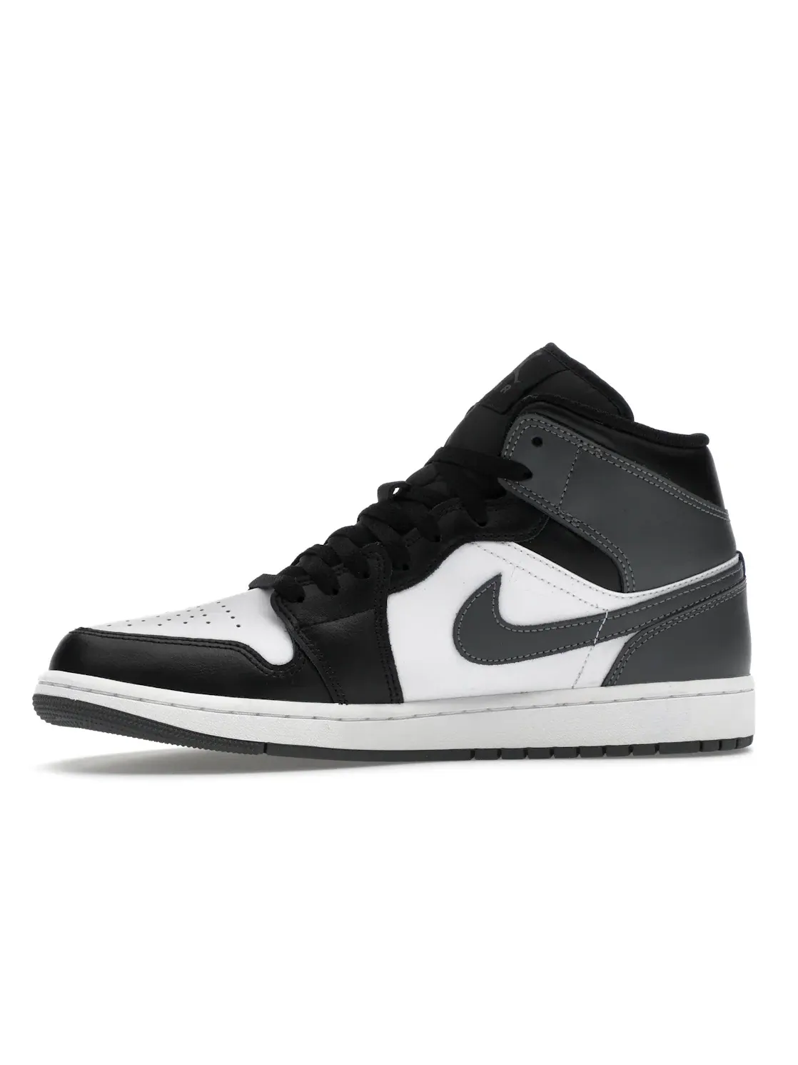 Мужские кроссовки с кожаным верхом Jordan 1 Mid — изображение 3 из 4, черный/белый/серый