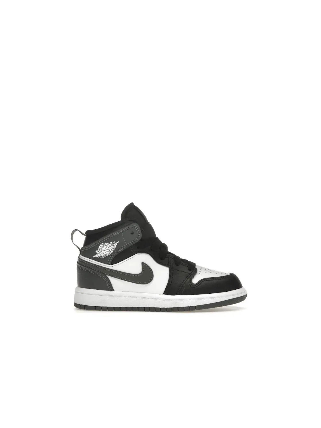 Детские кроссовки Lifestyle с принтом Jordan 1 Mid Jordan — изображение 1 из 4, черный белый серый