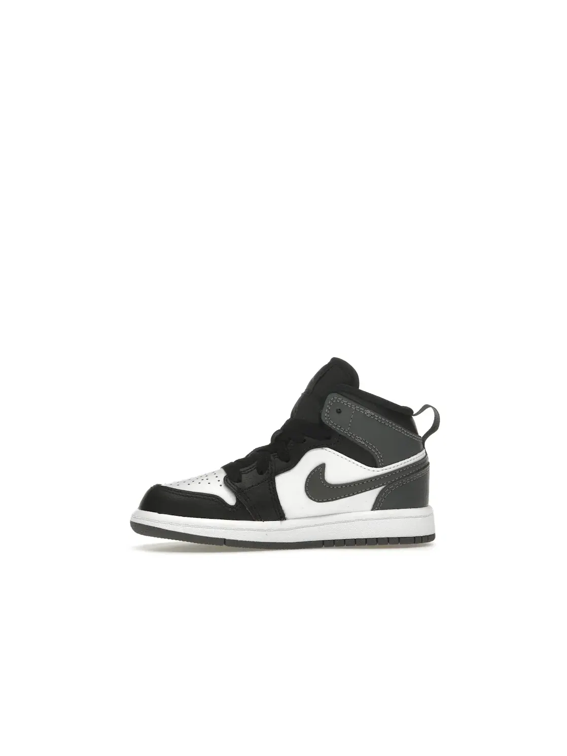 Детские кроссовки Lifestyle с принтом Jordan 1 Mid Jordan — изображение 3 из 4, черный белый серый