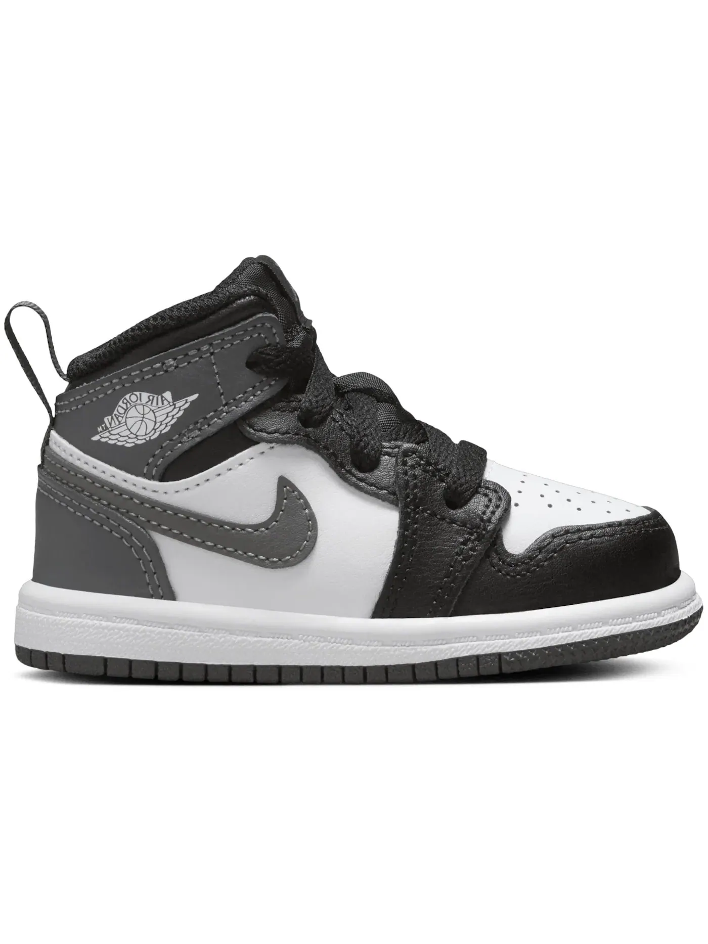 Детские кроссовки Lifestyle Jordan 1 Mid Jordan — изображение 1 из 1, черный/белый/серый