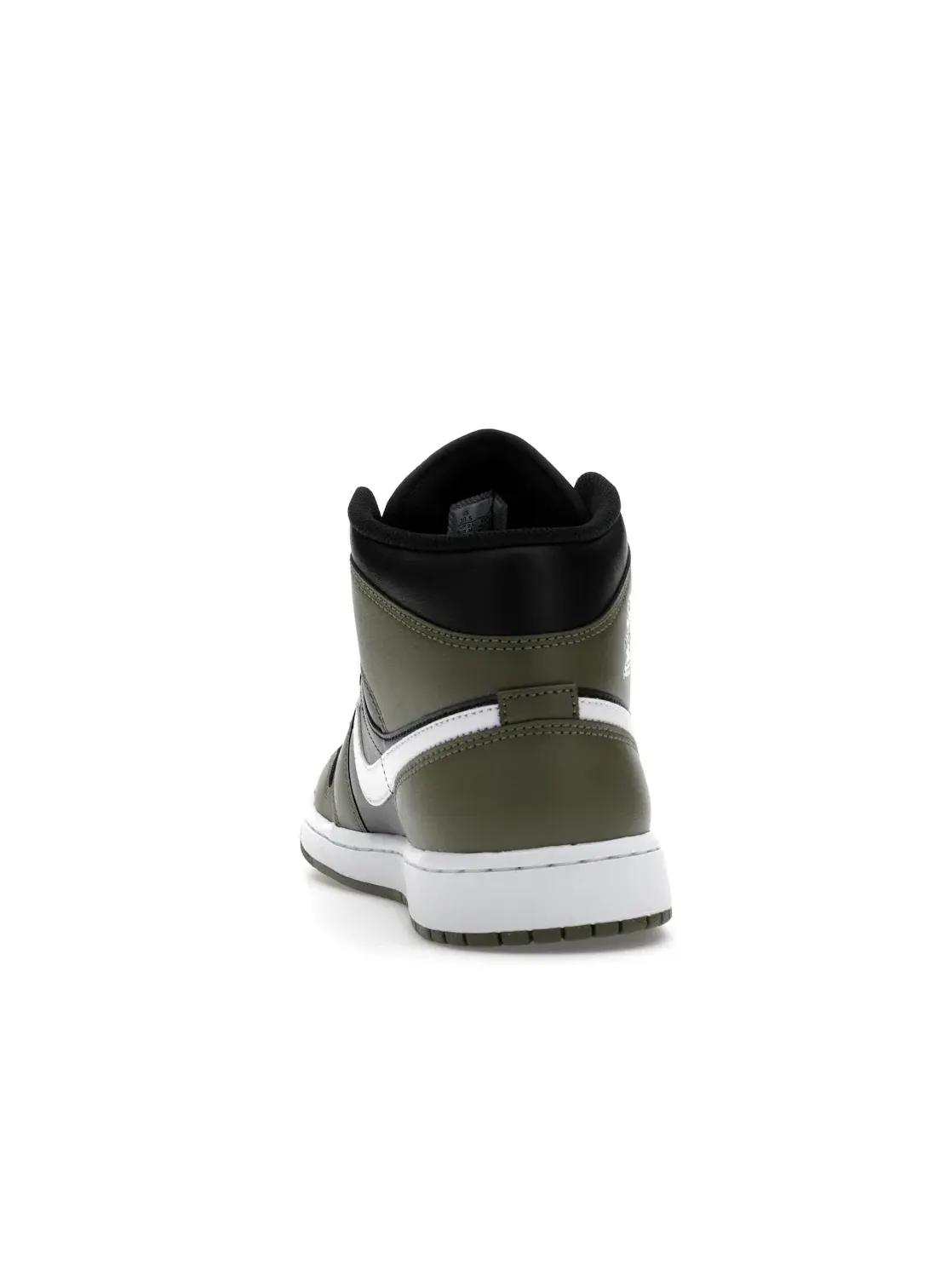 Мужские кроссовки с замшевыми вставками Jordan 1 Mid Jordan — изображение 4 из 4, черный/оливковый//белый