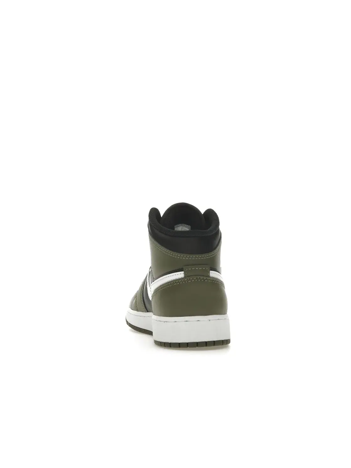 Детские кроссовки Lifestyle с принтом Jordan 1 Mid Jordan — изображение 4 из 4, черный/белый/оливковый