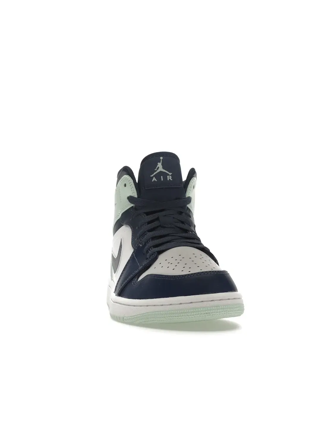 Мужские кроссовки Lifestyle с perforated toebox Jordan 1 Mid Jordan — изображение 2 из 4, темно-синий/-белый