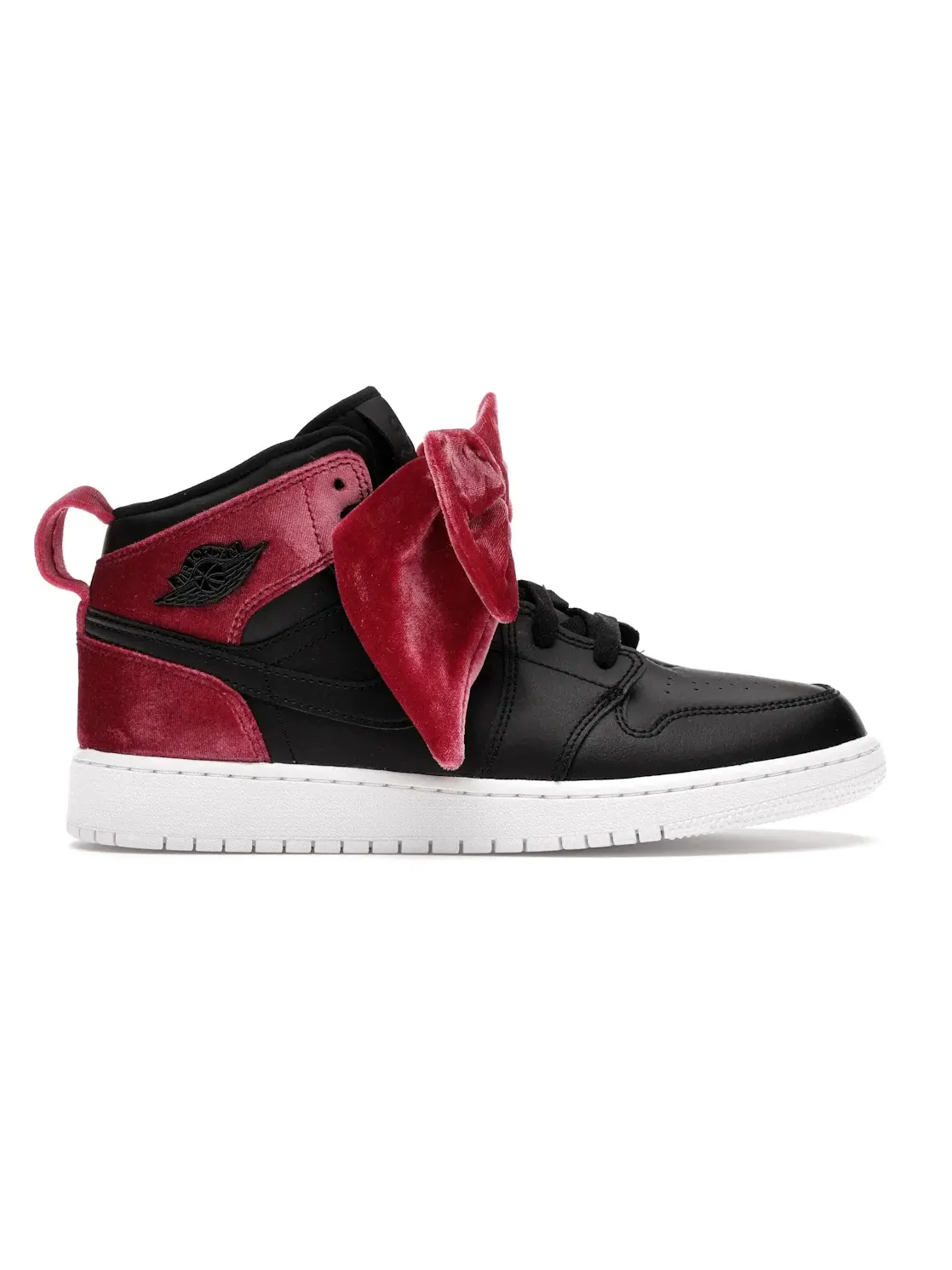 Детские кроссовки lifestyle Jordan 1 Mid Bow Jordan — изображение 1 из 4, черный/черный-красный