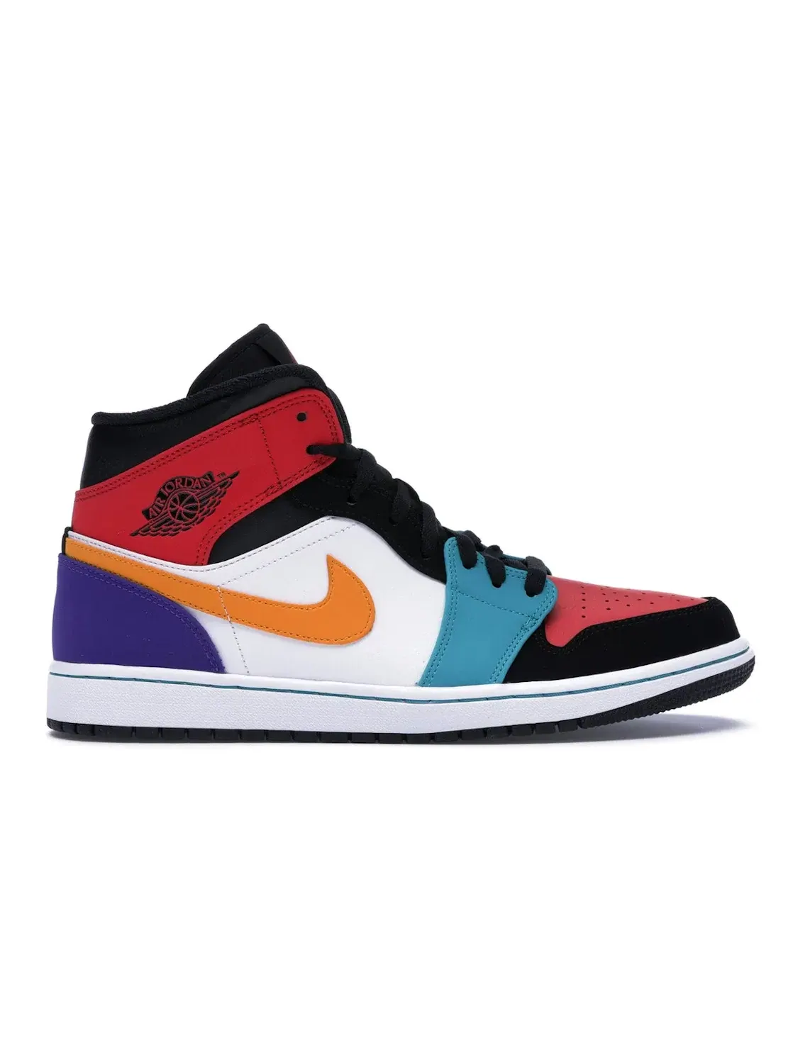Мужские кроссовки с разноцветным верхом Jordan 1 Mid Jordan — изображение 1 из 4