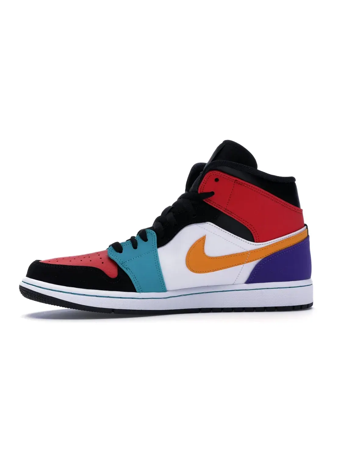 Мужские кроссовки с разноцветным верхом Jordan 1 Mid Jordan — изображение 3 из 4