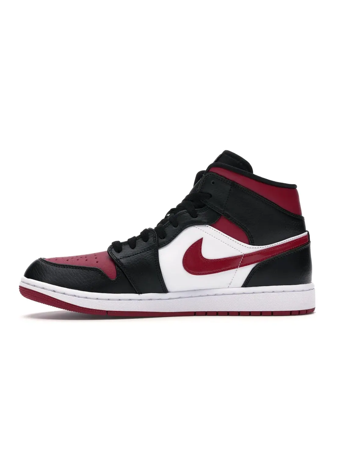 Мужские кроссовки Lifestyle Jordan 1 Mid Bred Toe Jordan — изображение 3 из 4, черный/красный-белый
