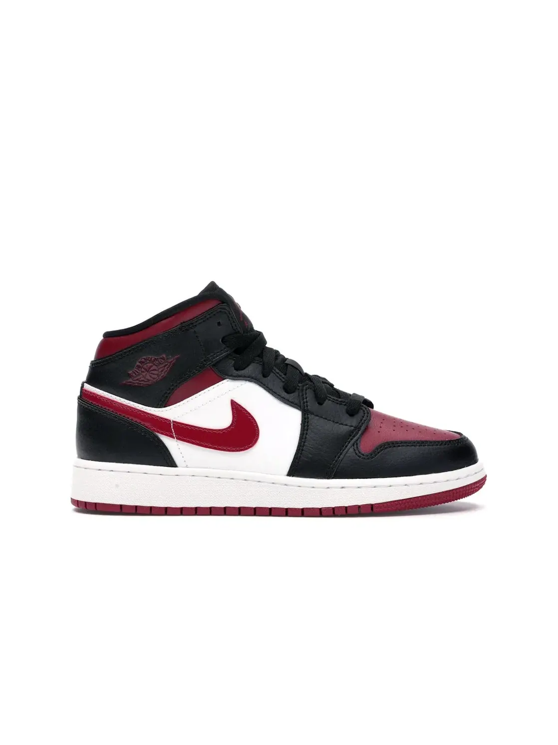Детский кед Air Jordan 1 Mid Bred Toe Jordan — изображение 1 из 4, черный/красный-белый