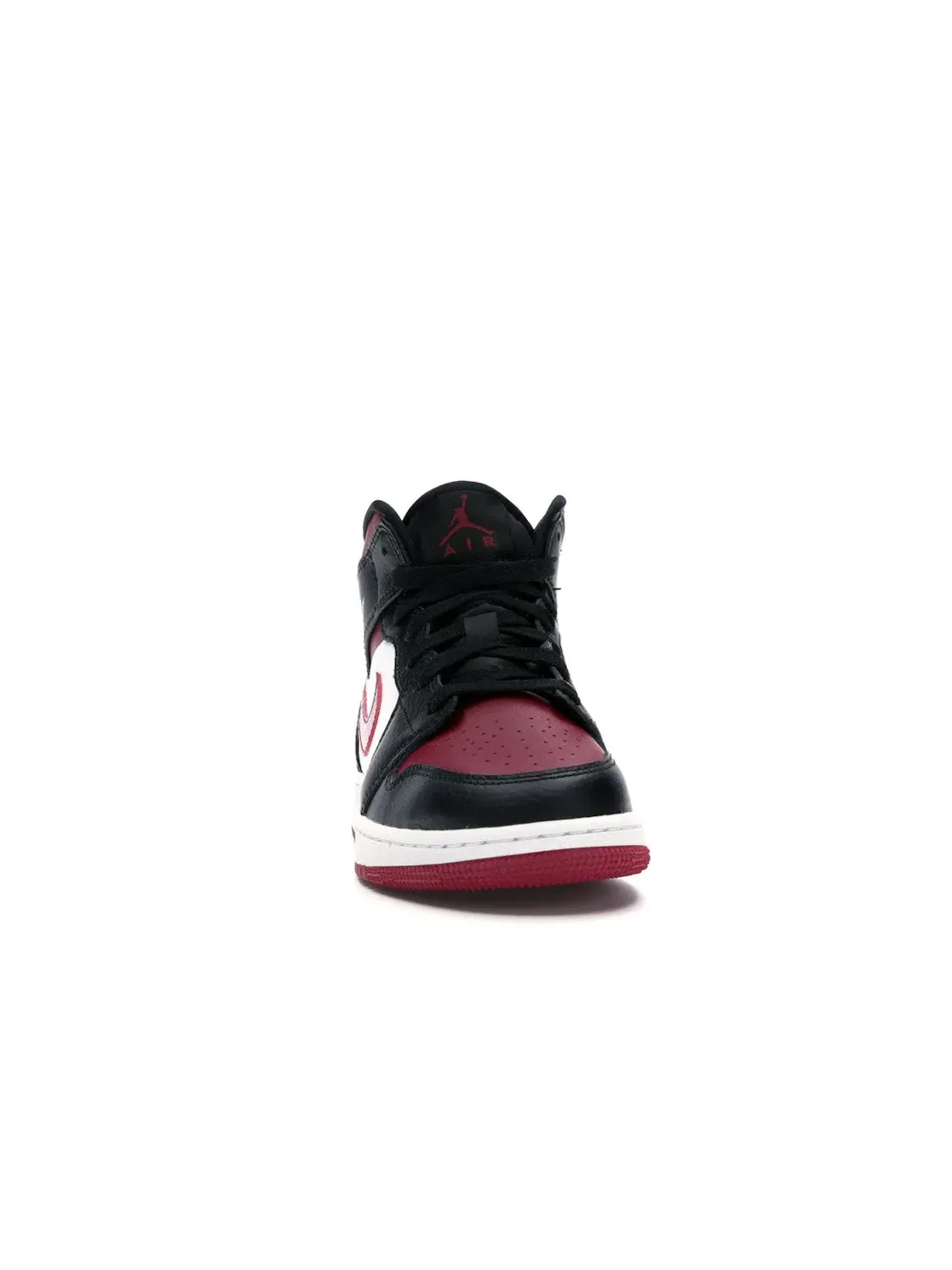 Детский кед Air Jordan 1 Mid Bred Toe Jordan — изображение 2 из 4, черный/красный-белый