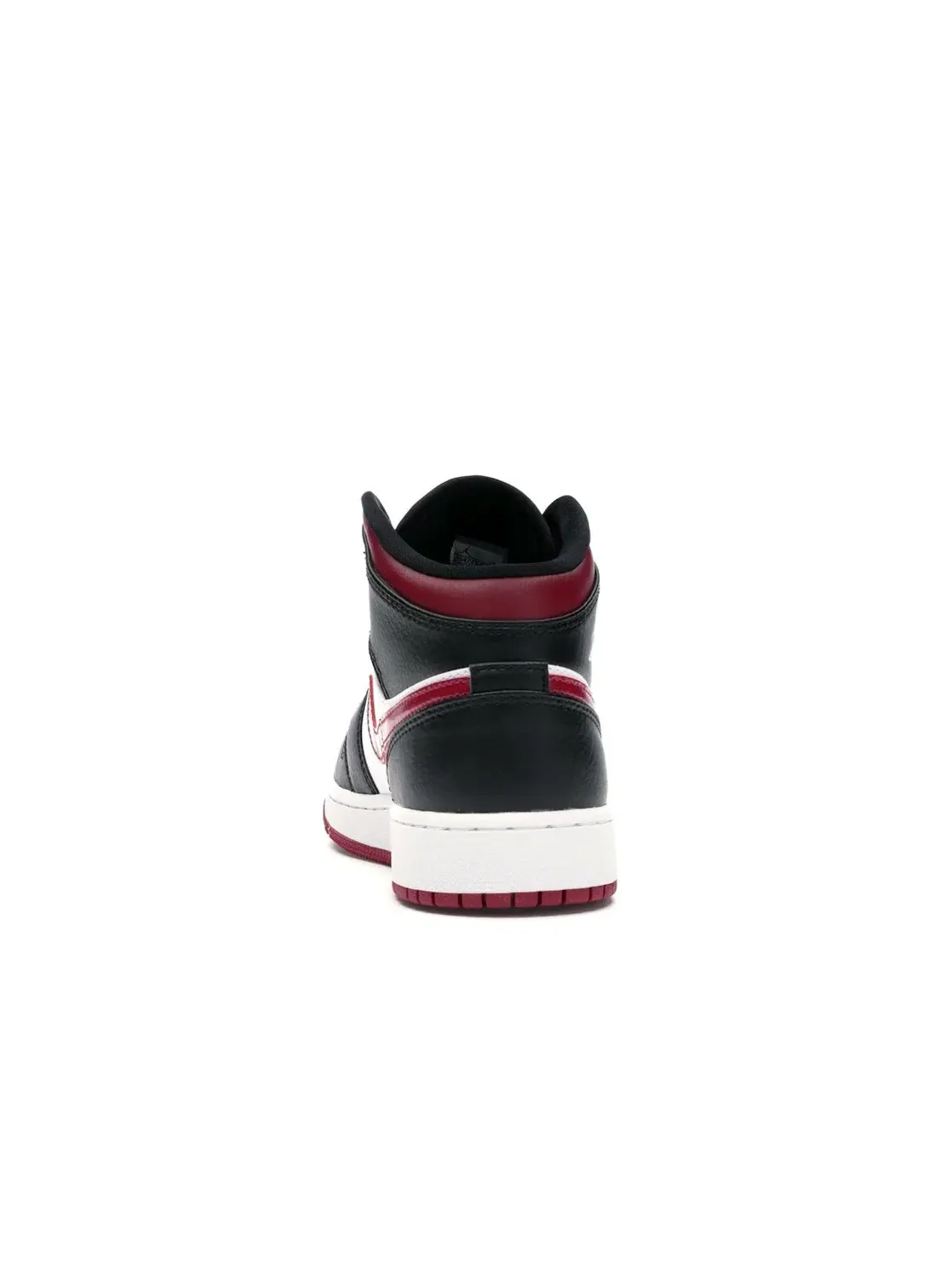 Детский кед Air Jordan 1 Mid Bred Toe Jordan — изображение 4 из 4, черный/красный-белый