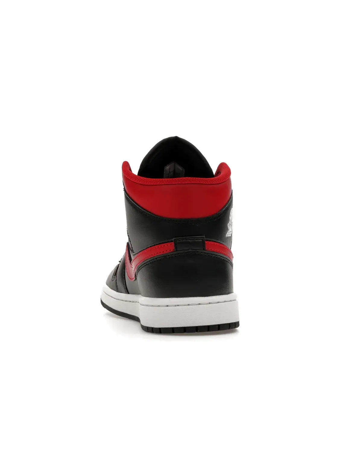 Мужские кроссовки с обновленным дизайном Jordan 1 Mid Bred Twist Jordan — изображение 4 из 4, черный/красный/белый