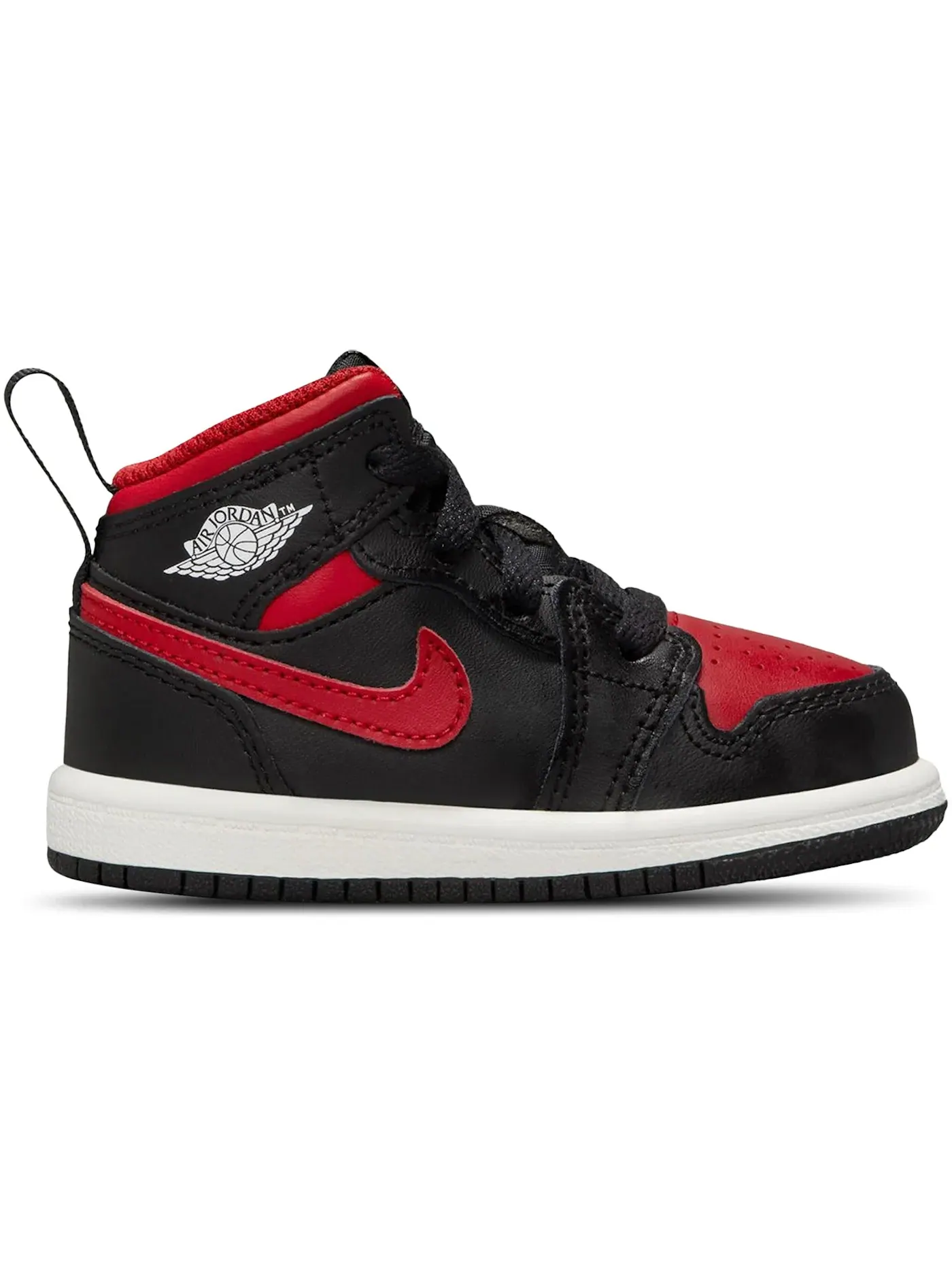 Детские кроссовки Lifestyle Jordan 1 Mid Jordan — изображение 1 из 1, черный/белый/красный