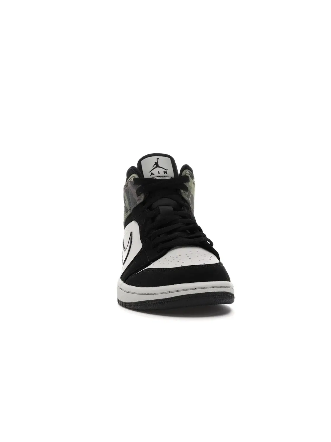 Мужские кроссовки с камуфляжным принтом Jordan 1 Mid Jordan — изображение 2 из 4, светлый/черный