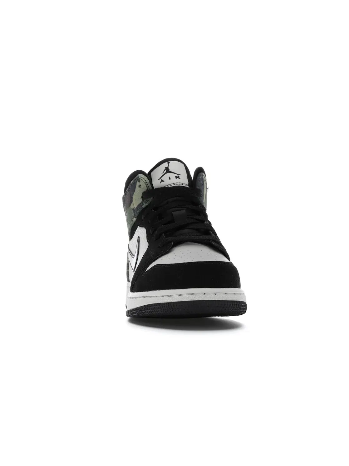 Детские кроссовки с камуфляжным принтом Jordan 1 Mid Jordan — изображение 2 из 4, светлый/черный