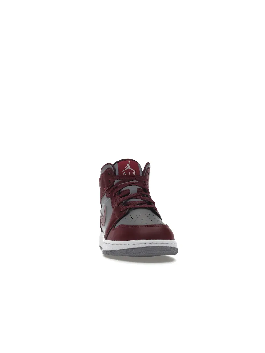 Детские кроссовки с высоким берцем Jordan 1 Mid Cherrywood Red Jordan — изображение 2 из 4, красный/белый-серый