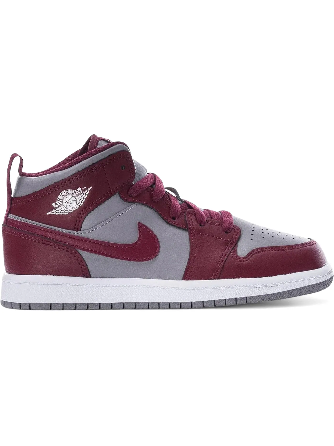 Детские кроссовки Lifestyle Jordan 1 Mid — изображение 1 из 1, красный/серый/белый