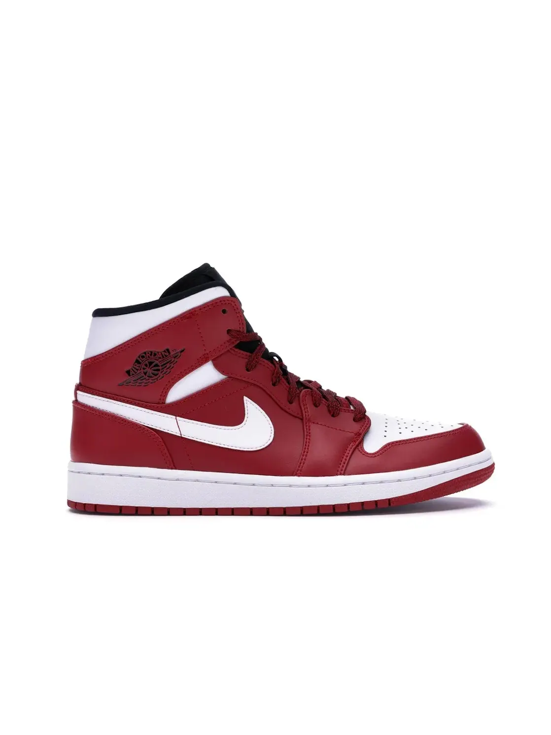 Мужские кроссовки в стиле ретро с моделью Jordan 1 Mid Jordan — изображение 1 из 4, красный/белый-черный