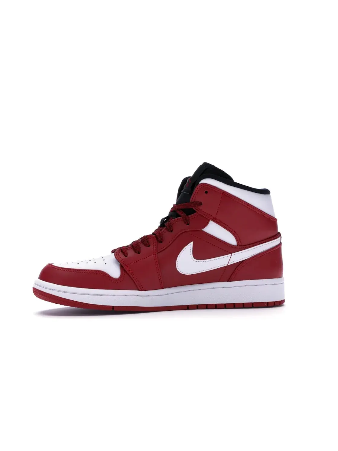 Мужские кроссовки в стиле ретро с моделью Jordan 1 Mid Jordan — изображение 3 из 4, красный/белый-черный