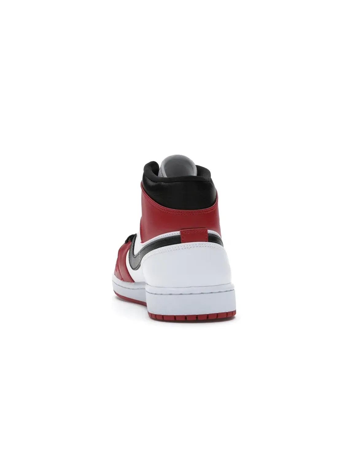 Мужские кроссовки с классическим цветочным принтом Jordan 1 Mid Jordan — изображение 4 из 4, белый/красный-черный