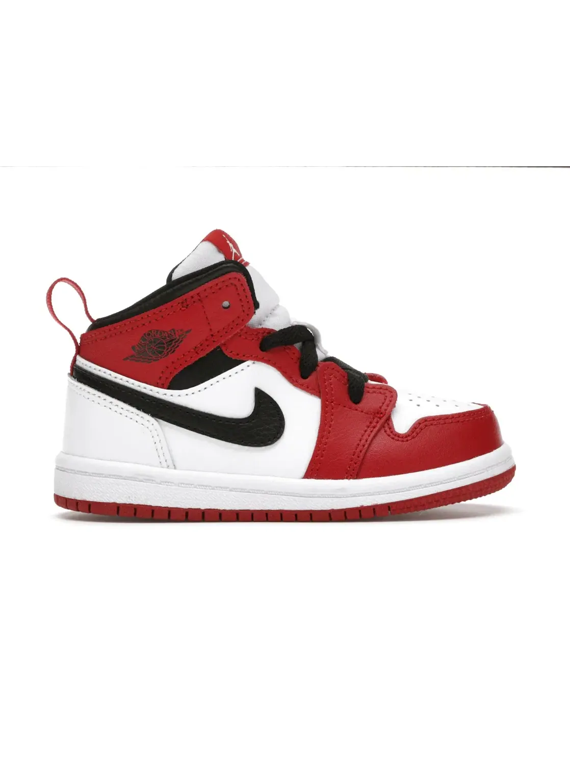 Детские кроссовки Lifestyle Jordan 1 Mid Jordan — изображение 1 из 4, белый/красный-черный