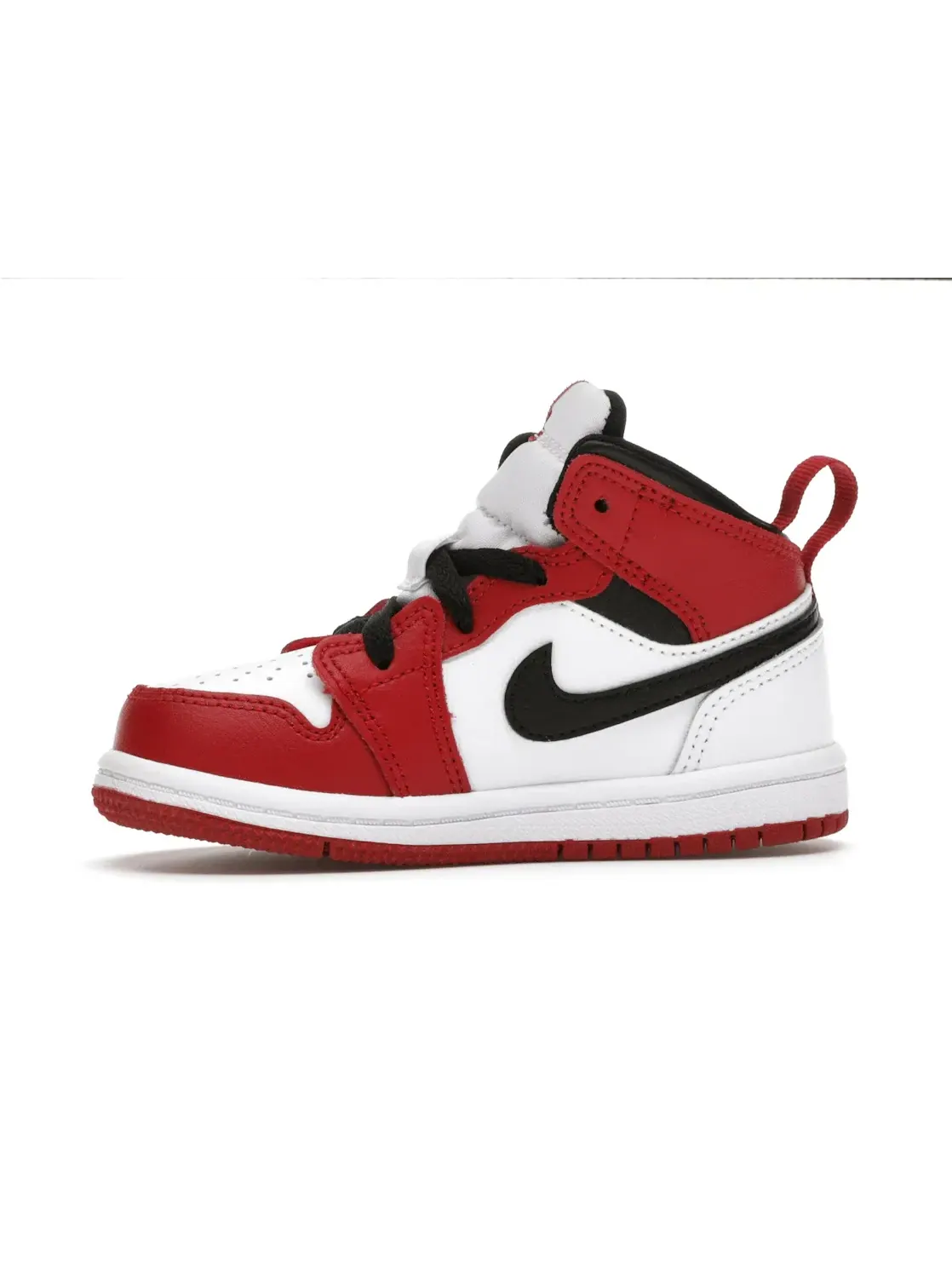 Детские кроссовки Lifestyle Jordan 1 Mid Jordan — изображение 3 из 4, белый/красный-черный
