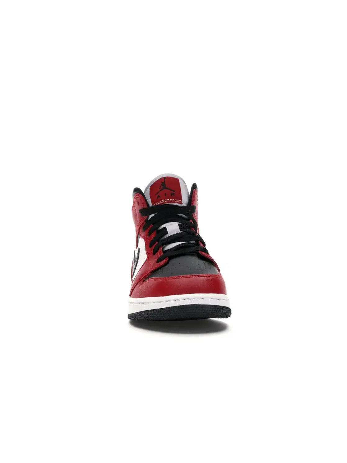 Детские кроссовки с высоким берцем Jordan 1 Mid Chicago Black Toe Jordan — изображение 2 из 4, черный/черный-красный