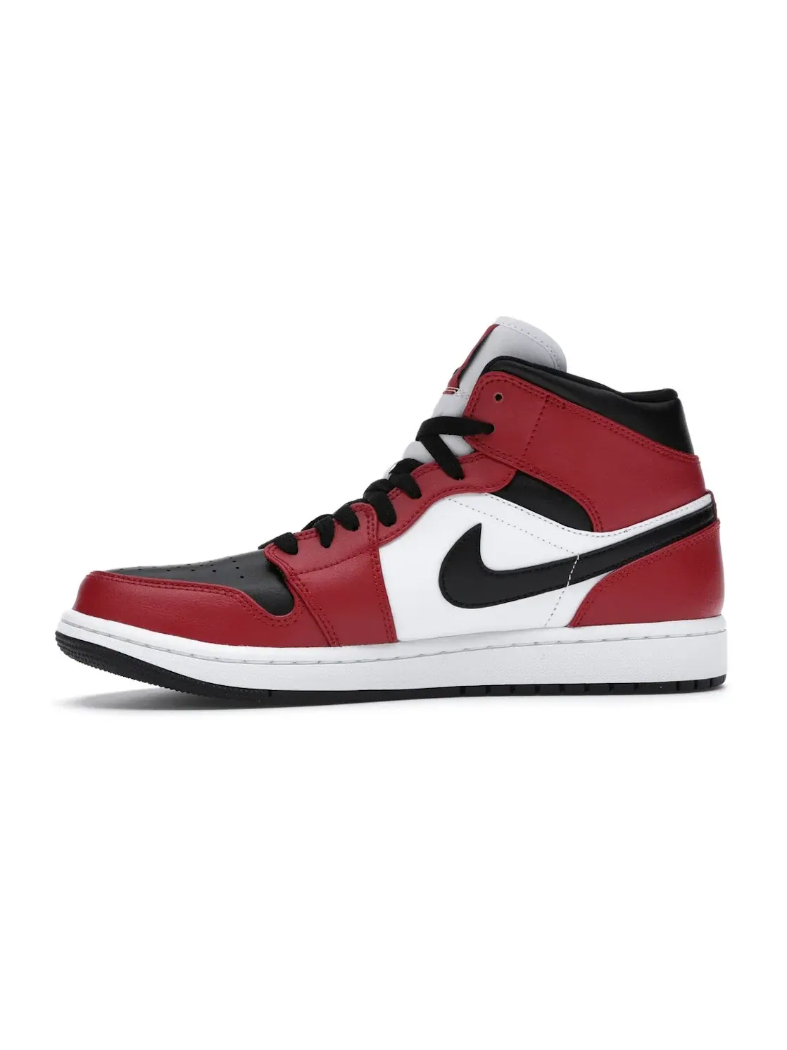 Мужские кроссовки из кожи и нейлона Jordan 1 Mid Jordan — изображение 3 из 4, черный красный белый