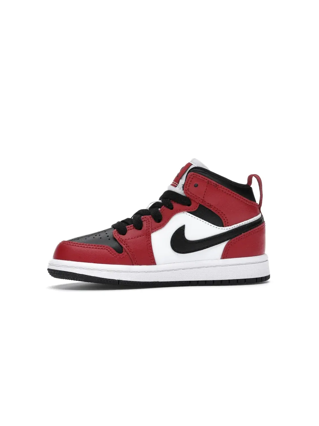 Детские кроссовки Lifestyle с принтом Jordan 1 Mid Chicago Toe (PS) Jordan — изображение 3 из 4, черный красный-черный