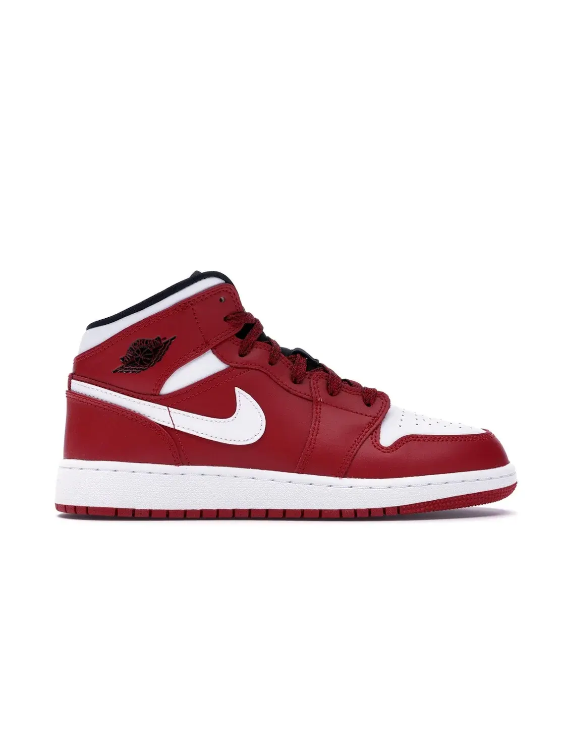 Детские кроссовки Lifestyle с классическим цветовым блоком Jordan 1 Mid Chicago — изображение 1 из 4, красный/белый-черный