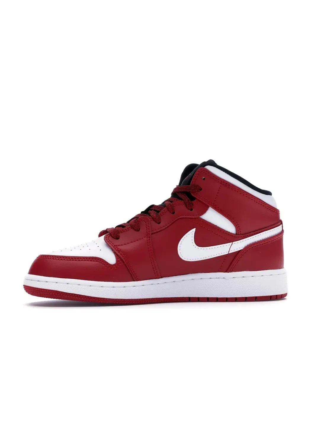 Детские кроссовки Lifestyle с классическим цветовым блоком Jordan 1 Mid Chicago — изображение 3 из 4, красный/белый-черный