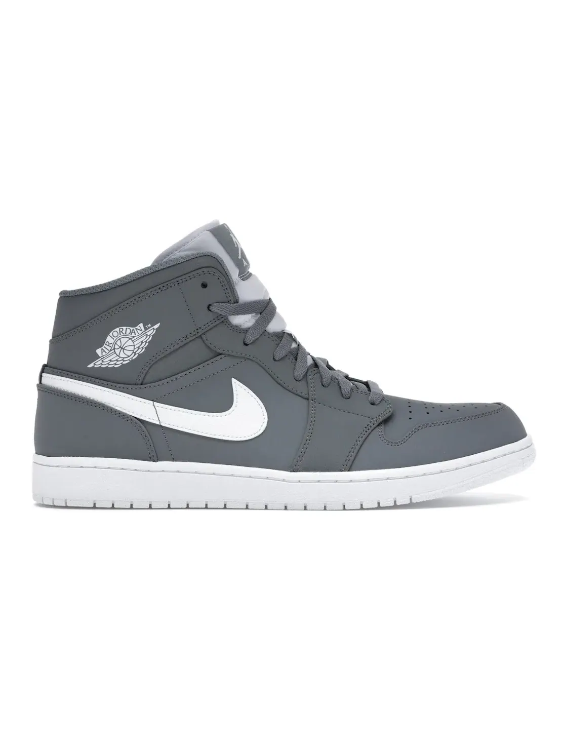 Мужские кроссовки Lifestyle Jordan 1 Mid Jordan — изображение 1 из 4, серый/белый