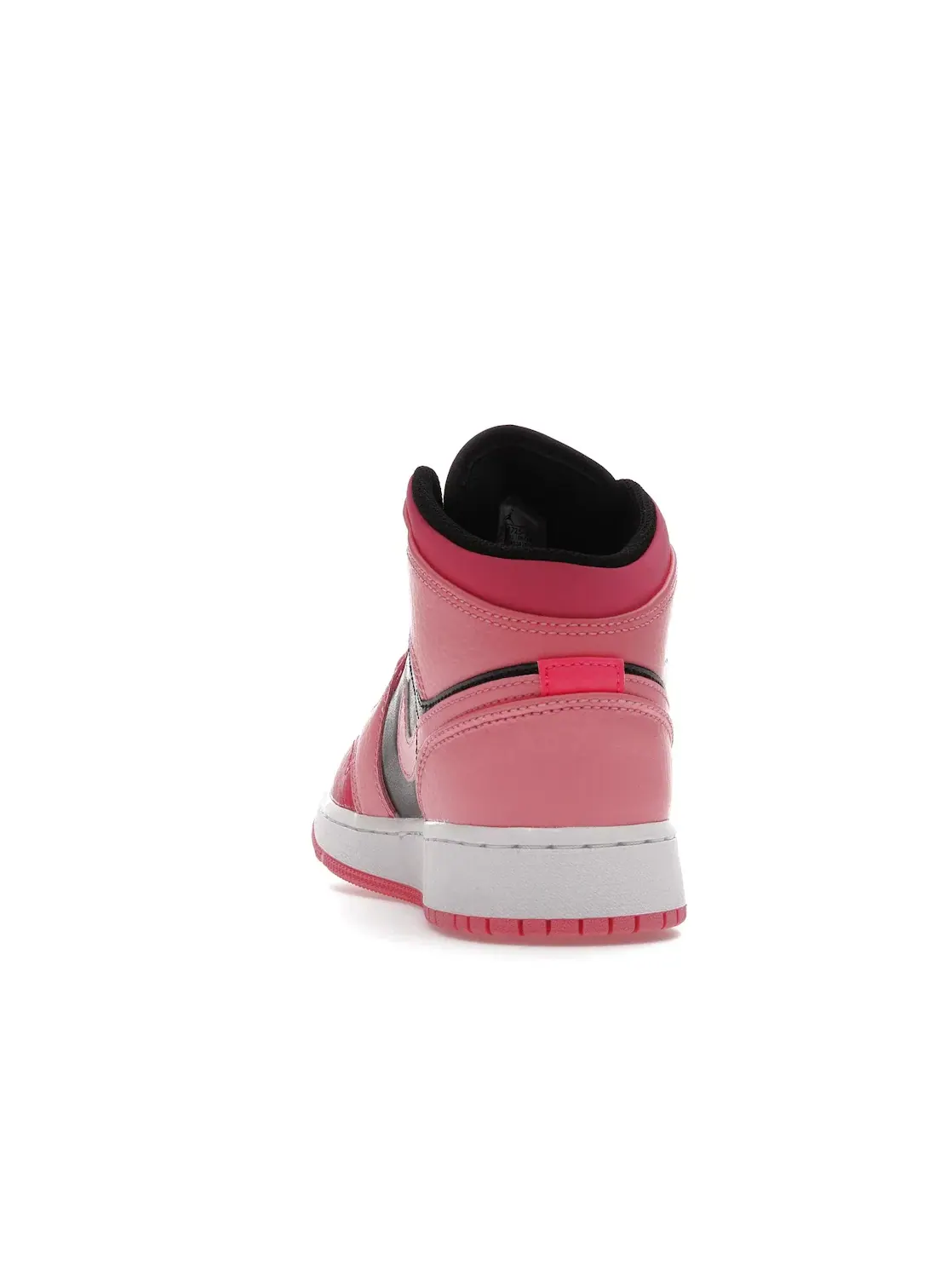 Детские кроссовки с цветными вставками Jordan 1 Mid Jordan — изображение 4 из 4, розовый/черный
