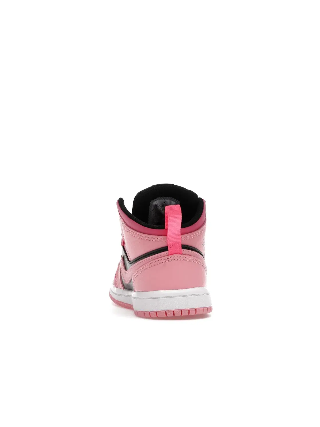 Детские кроссовки с кожаным верхом Jordan 1 Mid Jordan — изображение 4 из 4, розовый/черный