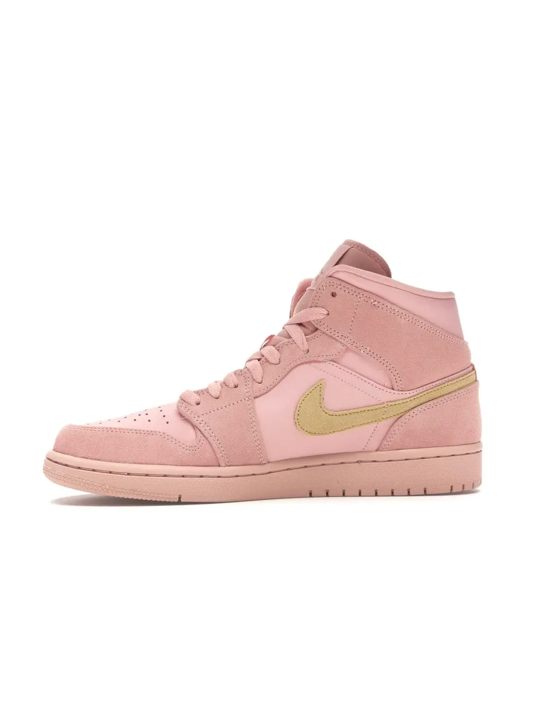 Мужские кроссовки с высоким верхом Jordan 1 Mid Coral Gold — изображение 3 из 4, золотистый