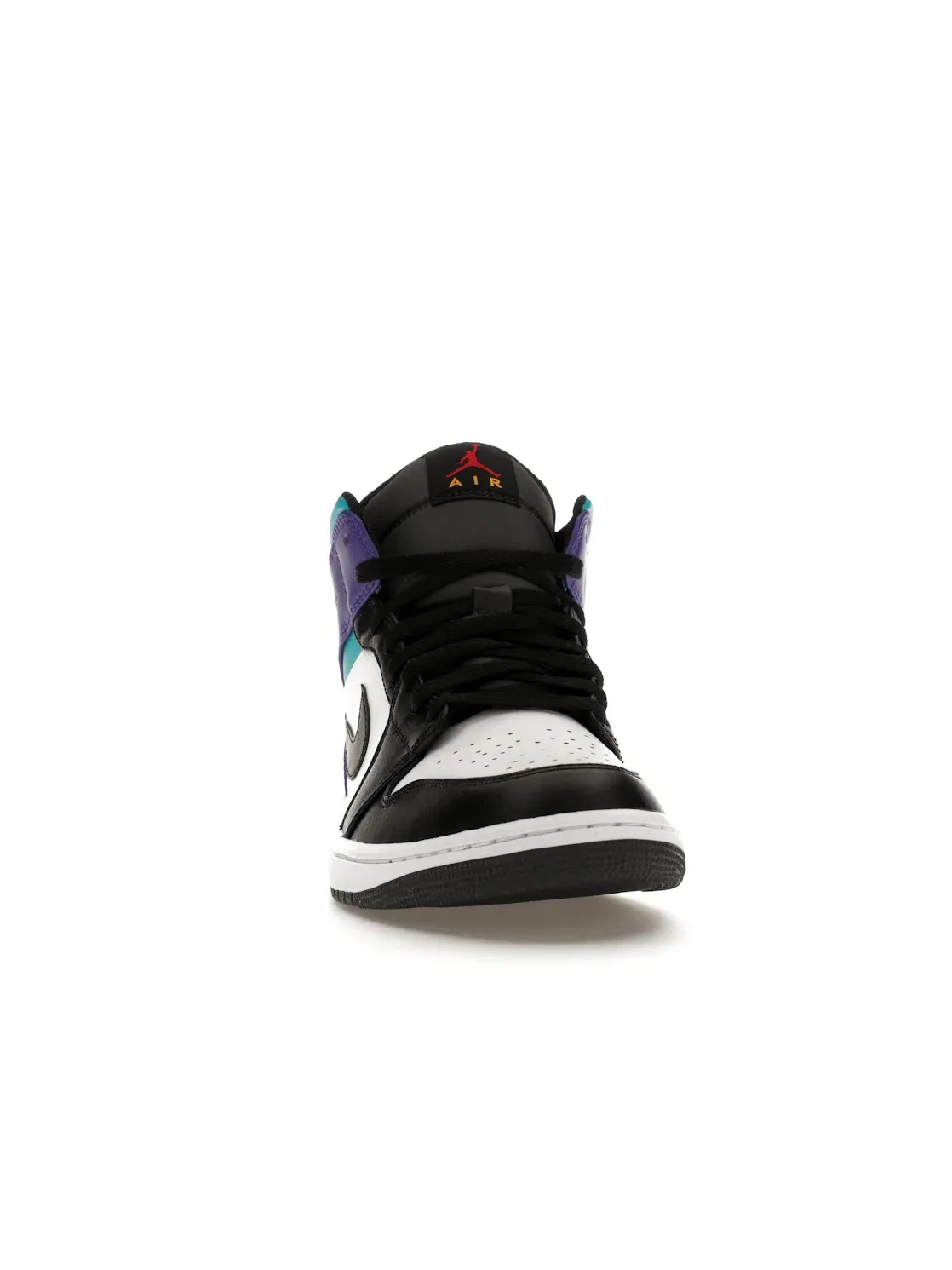 Мужские кроссовки с высоким берцем Jordan 1 Mid Jordan — изображение 2 из 4, белый/фиолетовый--черный