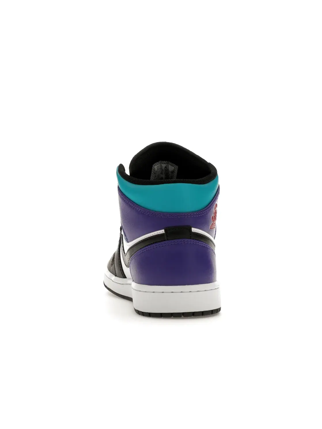 Мужские кроссовки с высоким берцем Jordan 1 Mid Jordan — изображение 4 из 4, белый/фиолетовый--черный