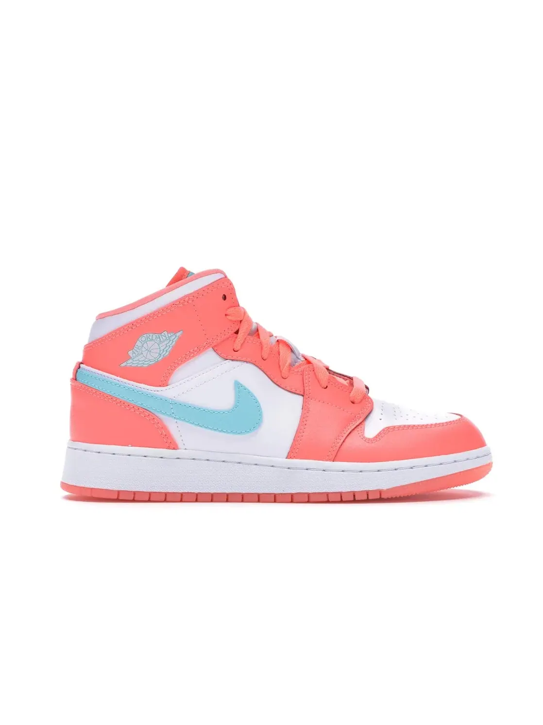 Детские кроссовки для активного отдыха с моделью Jordan 1 Mid Jordan — изображение 1 из 4, светлый голубой-белый