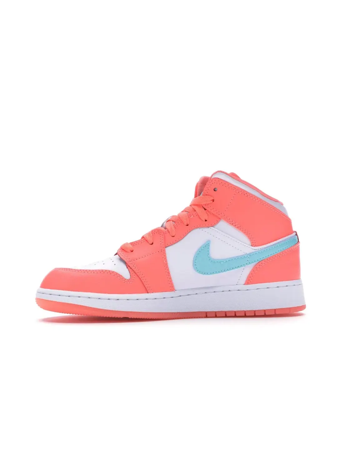 Детские кроссовки для активного отдыха с моделью Jordan 1 Mid Jordan — изображение 3 из 4, светлый голубой-белый