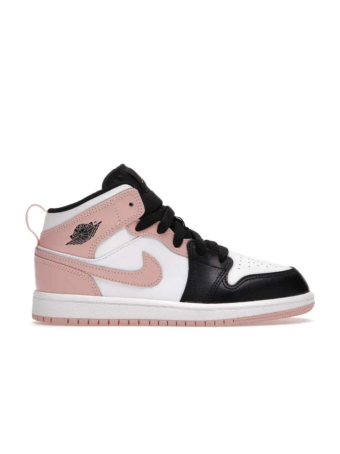 Детские кроссовки Lifestyle Jordan 1 Mid — изображение 1 из 4, белый/оранжевый-черный
