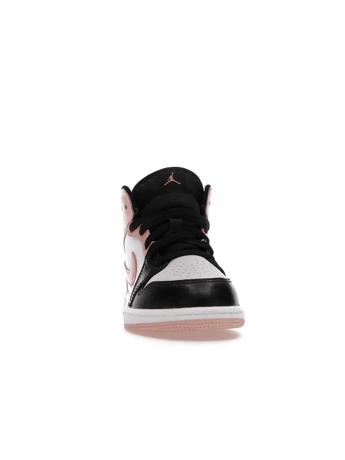Детские кроссовки Lifestyle Jordan 1 Mid — изображение 2 из 4, белый/оранжевый-черный