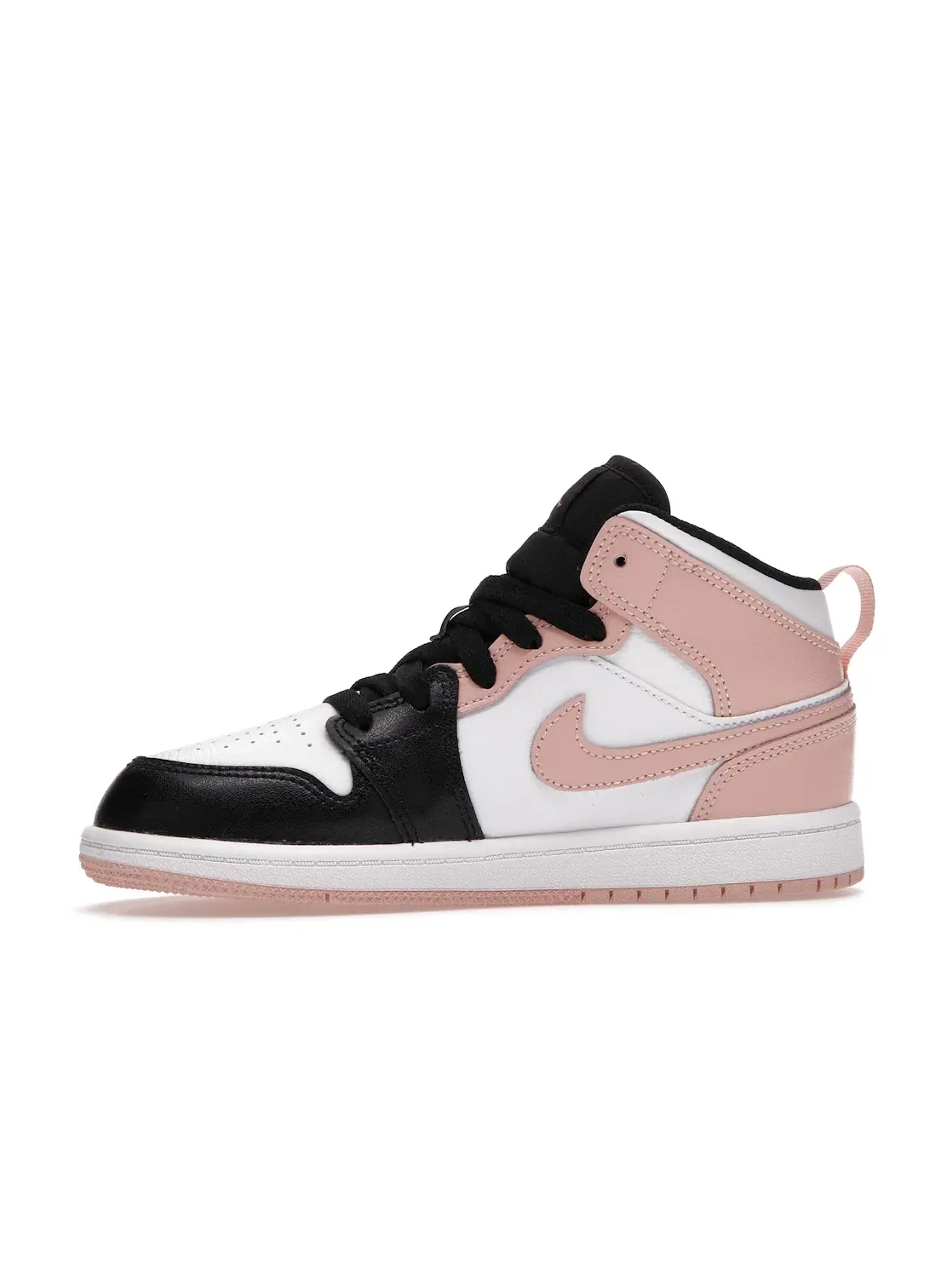 Детские кроссовки Lifestyle Jordan 1 Mid — изображение 3 из 4, белый/оранжевый-черный