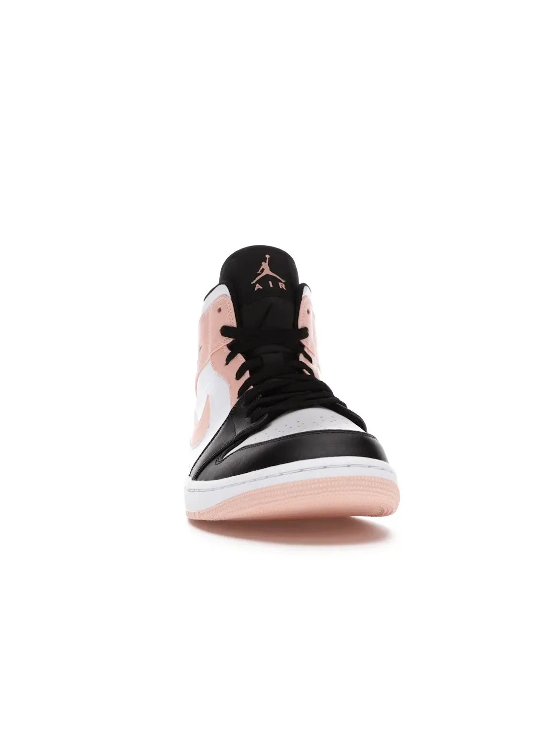 Мужские кроссовки с кожаным верхом Jordan 1 Mid — изображение 2 из 4, белый/оранжевый-черный