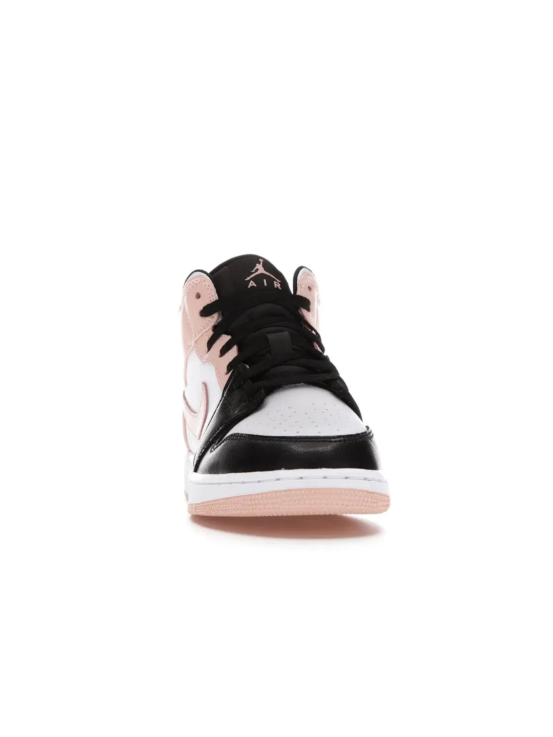 Детские кроссовки Lifestyle с цветной вставкой Jordan 1 Mid — изображение 2 из 4, белый/оранжевый-черный