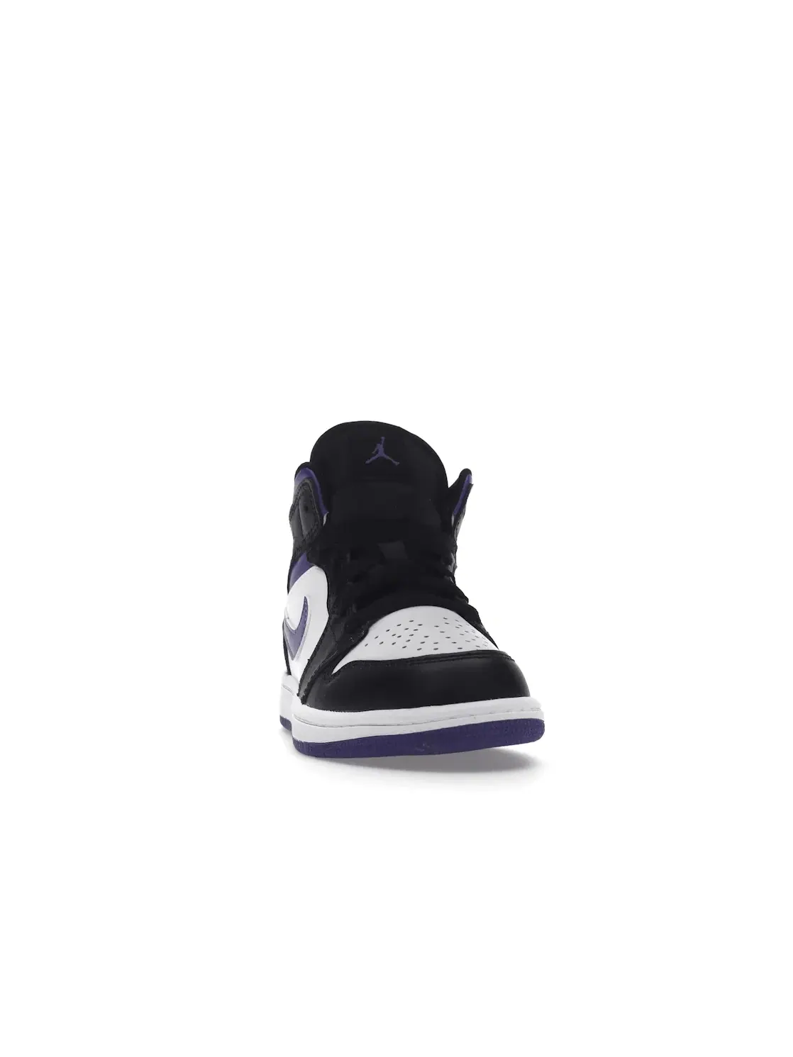 Детские кроссовки с кожаным верхом Jordan 1 Mid Jordan — изображение 2 из 4, черный/темный/белый