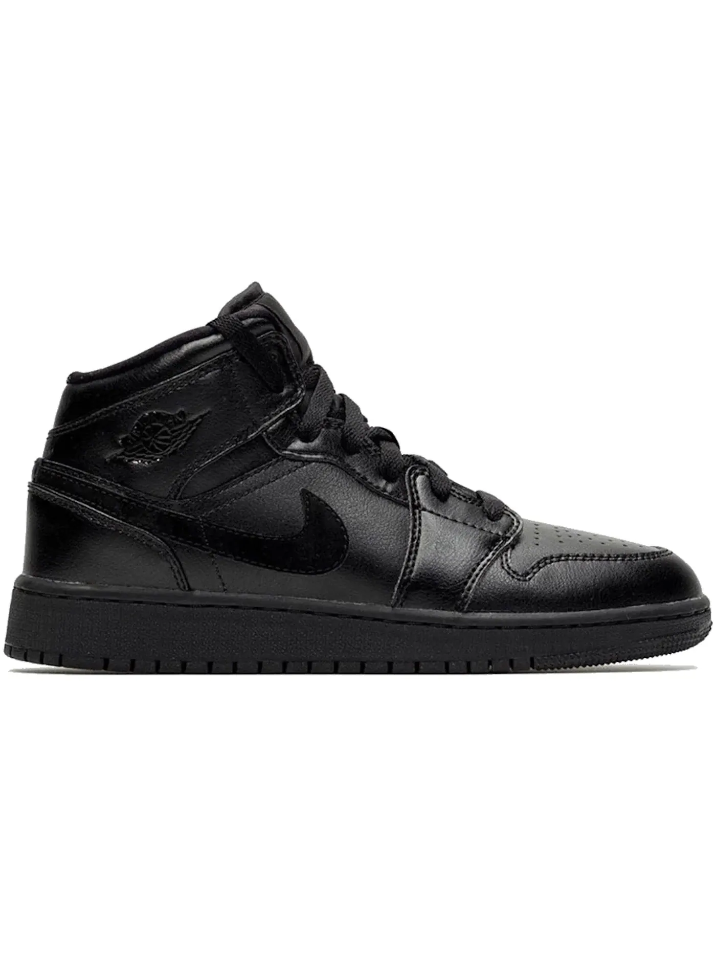 Детские кроссовки Lifestyle с высоким верхом Jordan 1 Mid Jordan — изображение 1 из 1, черный черный черный