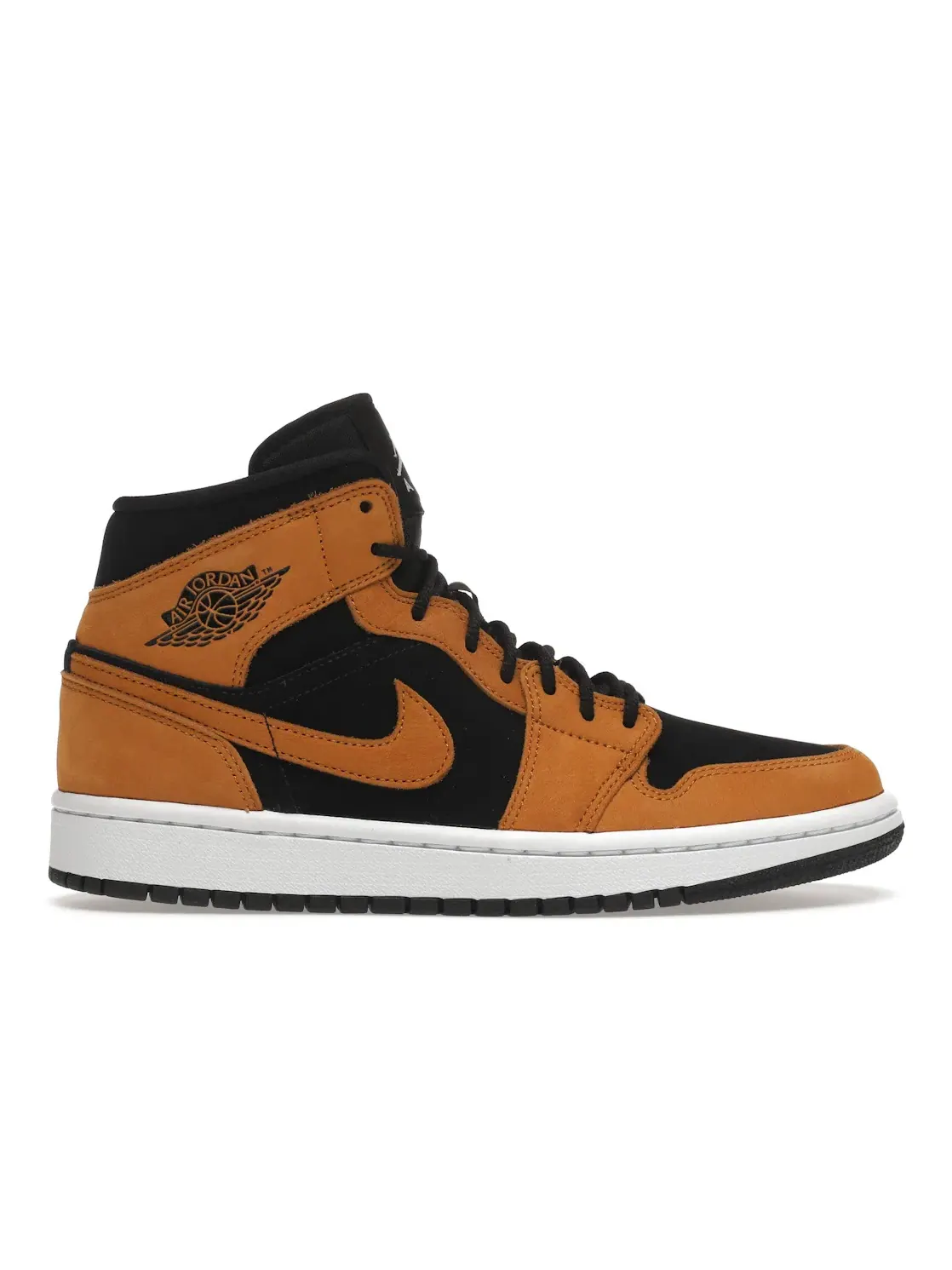 Женские кроссовки Lifestyle с принтом Jordan 1 Mid Desert Ochre — изображение 1 из 4, черный