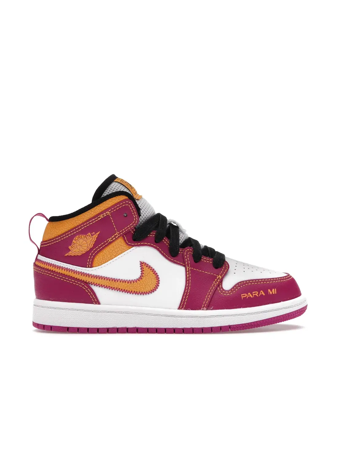 Детские кроссовки Lifestyle Jordan 1 Mid Dia de los Muertos Jordan — изображение 1 из 4, белый/-оранжевый-черный