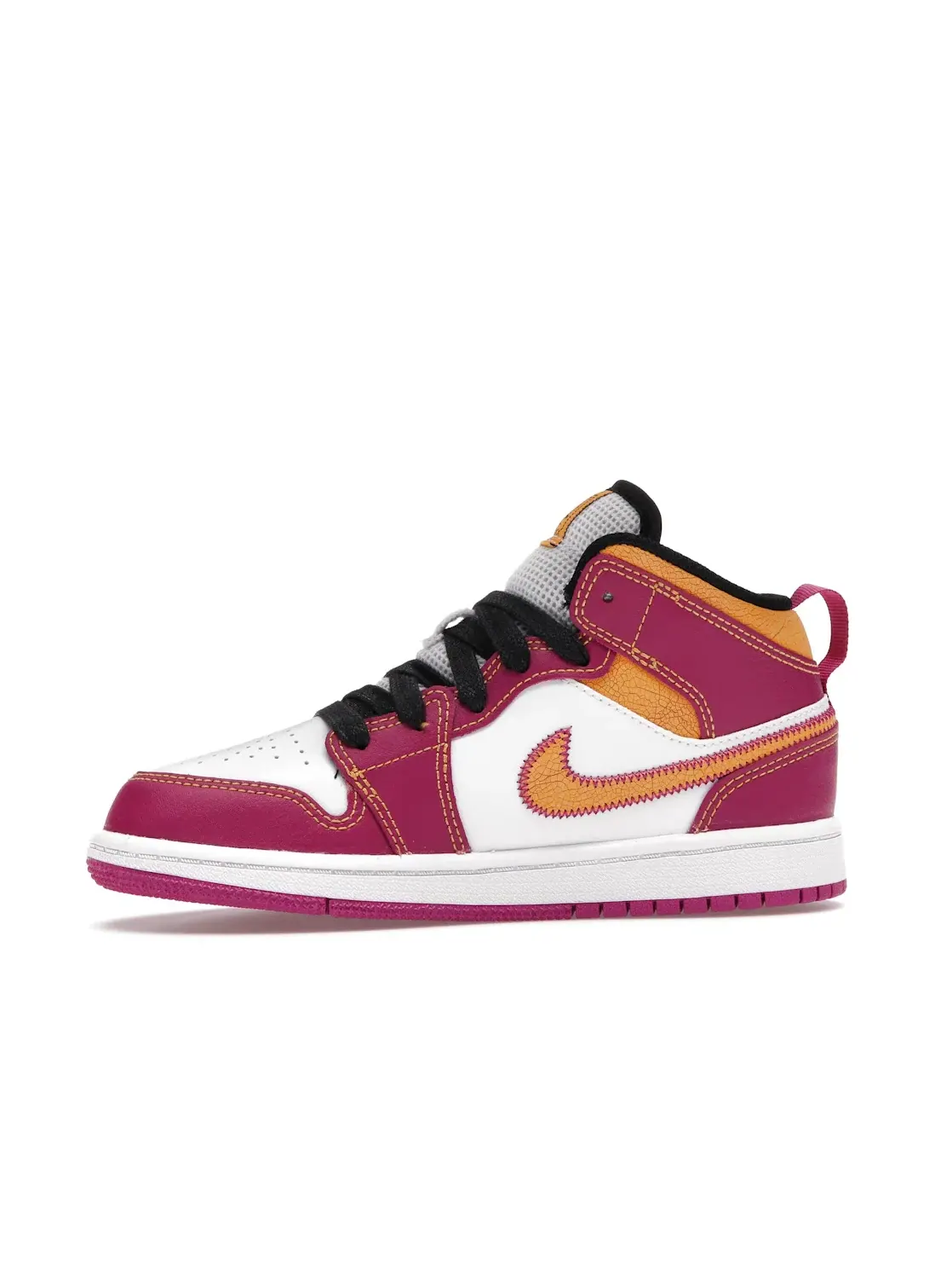 Детские кроссовки Lifestyle Jordan 1 Mid Dia de los Muertos Jordan — изображение 3 из 4, белый/-оранжевый-черный