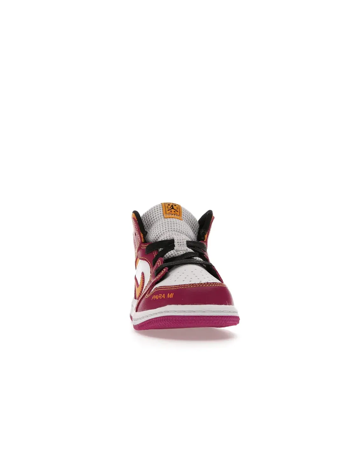 Детские кроссовки с принтом Jordan 1 Mid Jordan — изображение 2 из 4, белый/-оранжевый-черный
