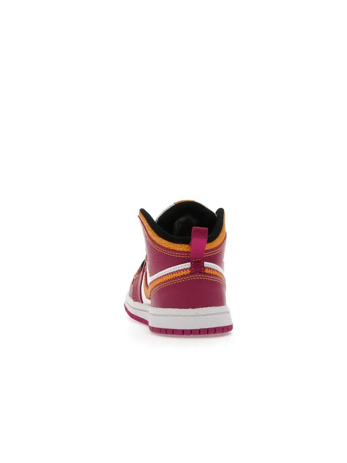 Детские кроссовки с принтом Jordan 1 Mid Jordan — изображение 4 из 4, белый/-оранжевый-черный